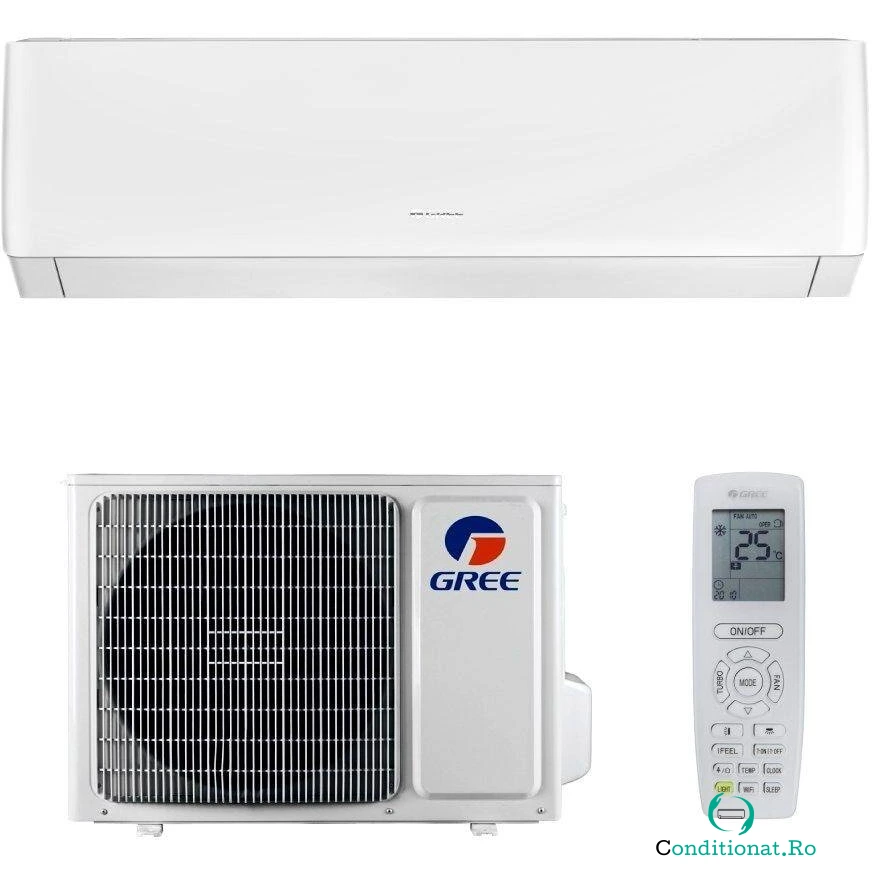 GREE Aparat de aer conditionat Gree Pulsar GWH18AGD-K6DNA1D, 18000 BTU, Clasa A++, Auto-diagnoza, Display LED, Inverter, Wi-fi, Alb